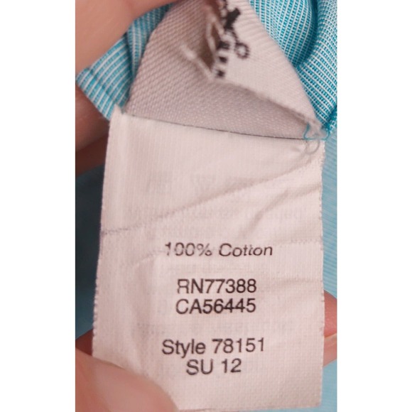 J.Crew Mens Size L Blue Long Sleeve Button Up Size Large 100% Cotton - Picture 8 of 8